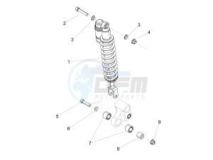 SX 125 E4 (APAC) drawing Shock absorber