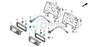 TRX450S drawing TAILLIGHT