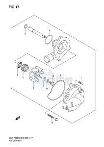 GSX-R600 (E3-E28) drawing WATER PUMP