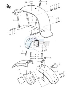 KZ 1000 P [POLICE 1000] (P1-P5) [POLICE 1000] drawing FENDERS