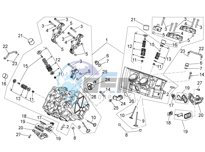 Cylinder head - valves