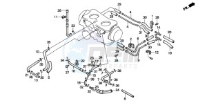 GL1500SE GOLDWING SE drawing TUBING