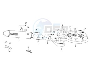 RXV 450-550 drawing Exhaust unit