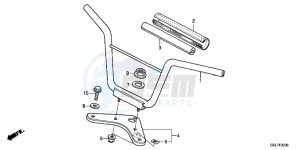 CRF50FD CRF50F Europe Direct - (ED) drawing HANDLE PIPE/TOP BRIDGE