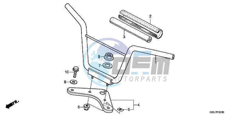 HANDLE PIPE/TOP BRIDGE