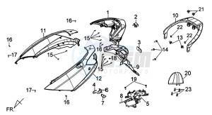 JOYRIDE S 125I (LF12W2-EU) (L7-L9) drawing ENGINE COWLING L / R / TAIL LIGHT