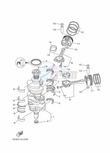 LF300XCA drawing CRANKSHAFT--PISTON