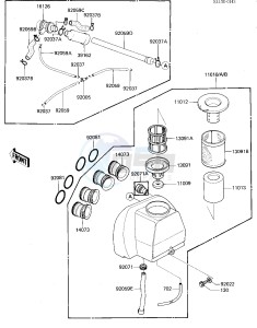 ZX 750 A [GPZ 750] (A3) [GPZ 750] drawing AIR CLEANER