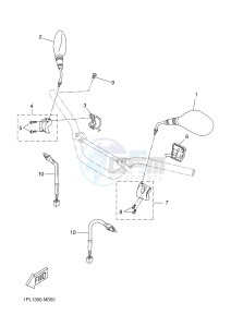 NS50N NITRO NAKED (1PL2) drawing HANDLE SWITCH & LEVER