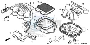 VFR1200XDLE CrossTourer ED drawing AIR CLEANER