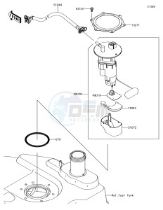 BRUTE FORCE 750 4x4i EPS KVF750HGF EU drawing Fuel Pump