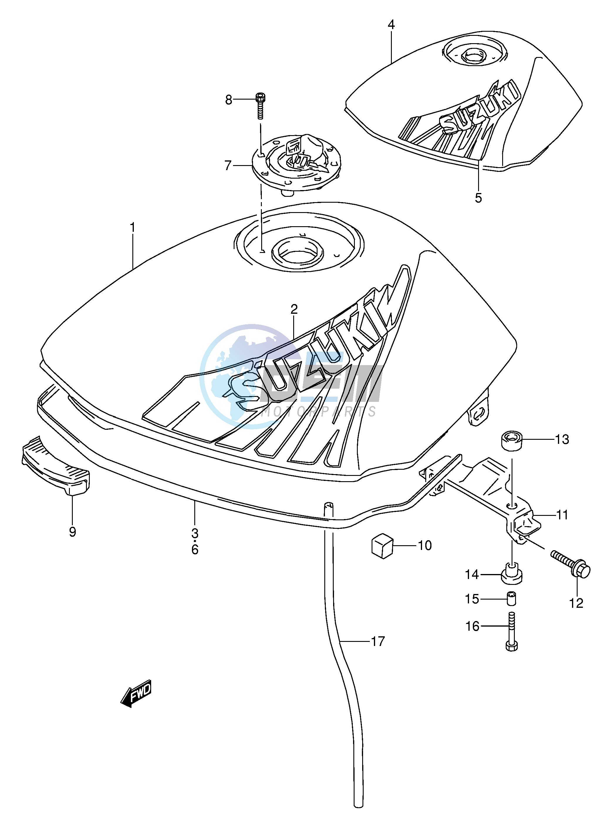 FUEL TANK (MODEL N P)