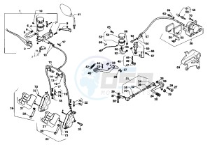 X-TRA RAPTOR 1000 drawing BRAKE SYSTEM