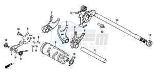 CMX250C REBEL drawing GEARSHIFT DRUM