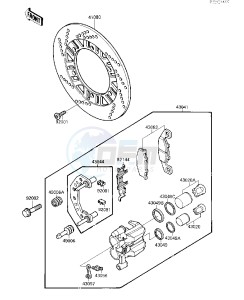 EX 500 A [EX500] (A1-A3) [EX500] drawing FRONT BRAKE