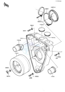 KDX 175 A [KDX175] (A2-A3) [KDX175] drawing AIR CLEANER -- 81-82 A2_A3- -