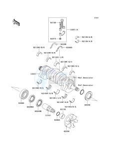 JT 1200 B [STX-12F] (B1-B3) [STX-12F] drawing CRANKSHAFT