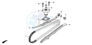 NHX110WH drawing CAM CHAIN/TENSIONER