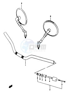 GSF1200A (E18) drawing HANDLEBAR