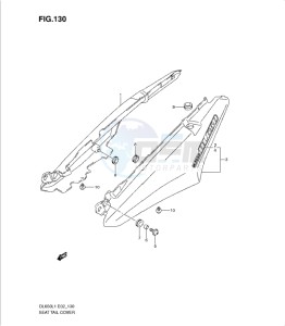 DL650 drawing SEAT TAIL COVER