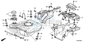 TRX500FM1F TRX500FM Europe Direct - (ED) drawing FUEL TANK