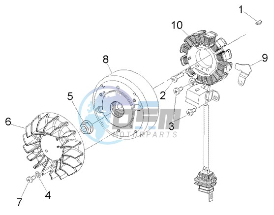 Flywheel magneto