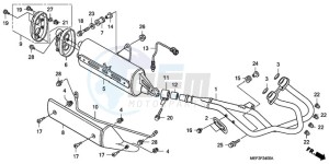 FJS400D9 F / CMF drawing EXHAUST MUFFLER