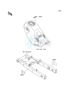 D-TRACKER 125 KLX125DEF XX (EU ME A(FRICA) drawing Labels