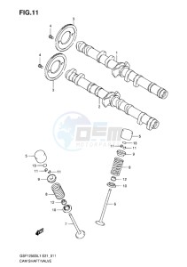 GSF-1250S BANDIT EU drawing CAM SHAFT-VALVE