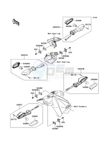 Z750R ZR750NCF UF (UK FA) XX (EU ME A(FRICA) drawing Turn Signals