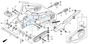 CBR600RR drawing SWINGARM (CBR600RR3/4)