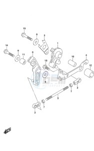 DF 9.9A drawing Throttle Control Non-Remote Control