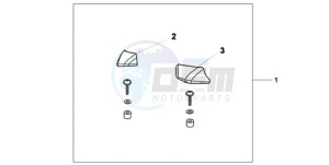 XL1000V9 Europe Direct - (ED) drawing PILLION ARM REST SET