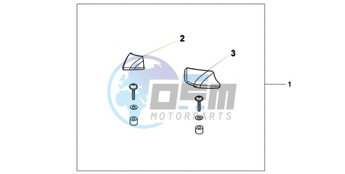 PILLION ARM REST SET