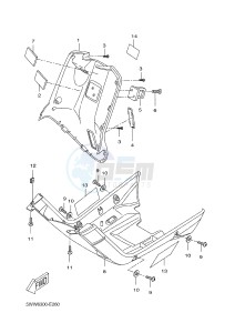 BW'S 50 (2B6K) drawing LEG SHIELD