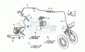 California III 1000 Carburatori Carenato Carburatori Carenato drawing Brake caliper