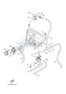 YW125CB BW'S 125 (37D7) drawing FUEL TANK