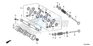 NC750XE NC750X Europe Direct - (ED) drawing CAMSHAFT/ VALVE