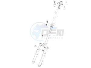 Liberty 150 iGet 4T 3V ie ABS (APAC) drawing Fork/steering tube - Steering bearing unit