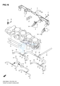 GSX-R600 (E3) drawing THROTTLE BODY HOSE JOINT (GSX-R600L1 E33)