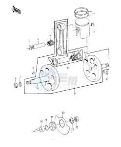 KE 125 A [KE125] (A7-A8) [KE125] drawing CRANKSHAFT_PISTON_ROTARY VALVE -- 80-81 A7_A8- -