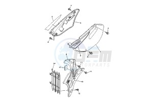 YZ 85 drawing SIDE COVER