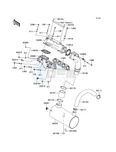 JET SKI ULTRA 260X JT1500E9F EU drawing Muffler(s)