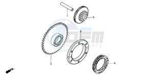 CB500S drawing STARTING CLUTCH