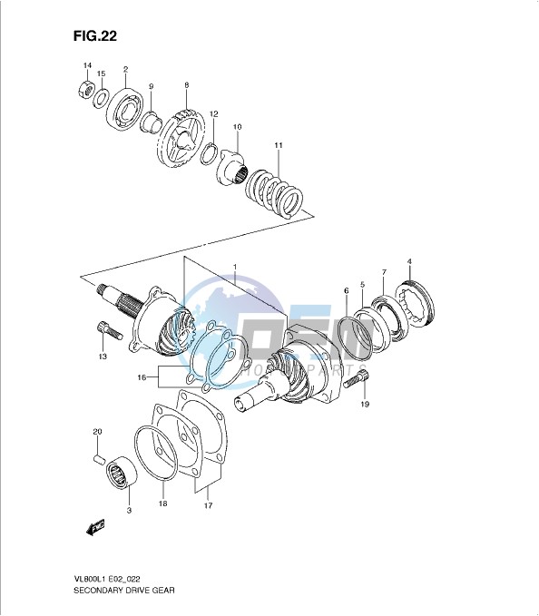 SECONDARY DRIVE GEAR