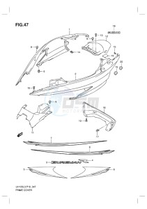 UH125Z BURGMAN EU drawing FRAME COVER