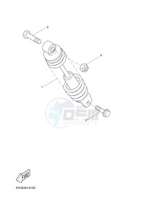 YN50 YN50F NEO'S 4 (2ACM 2ACM 2ACM 2ACM) drawing REAR SUSPENSION