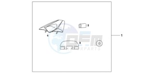 CB1000RA9 Europe Direct - (ED / ABS) drawing SEAT COWL*NHA16P*