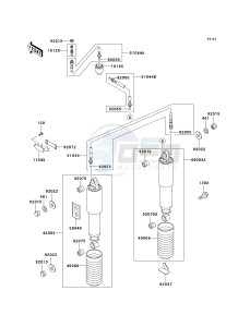 ZG 1200 B [VOYAGER XII] (B15-B17) [VOYAGER XII] drawing SUSPENSION_SHOCK ABSORBER