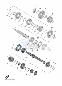 NIKEN MXT850 (BD5B) drawing TRANSMISSION